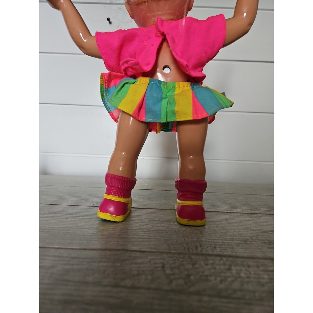 Mattel 90s Cheerleader Doll Blonde Hair Pink Shirt Colorful Skirt 14 Inch Toy - Picture 5 of 12